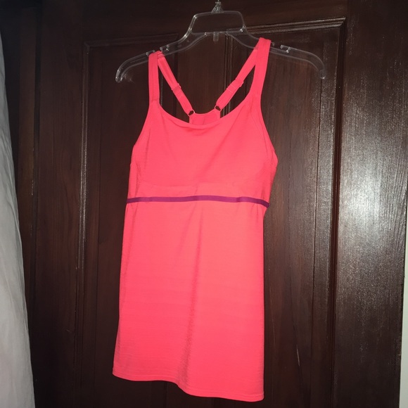 Brooks neon red running tank top - Picture 2 of 5